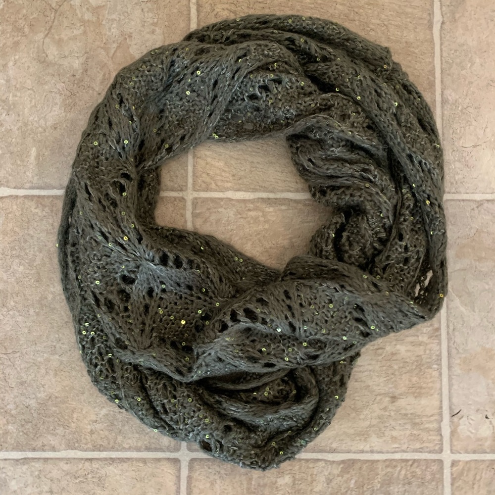 Olive Green infinity scarf
